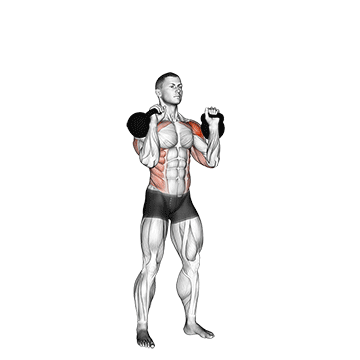 kettlebell seesaw press