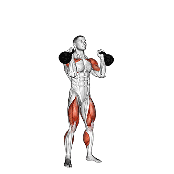 kettlebell thruster