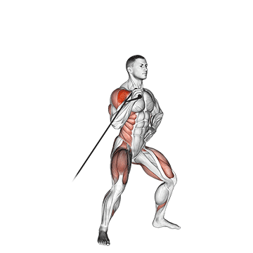 band twisting overhead press
