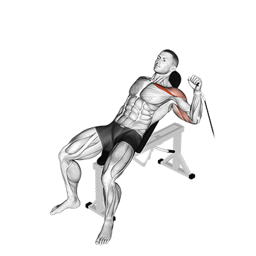 cable one arm incline press