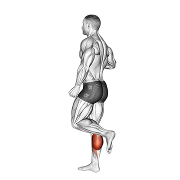 one leg floor calf raise