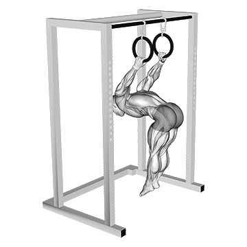 Animated demonstration of the skin the cat exercise, targeting the Upper back using Body weight.